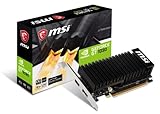 MSI NVIDIA GEFORCE GT 1030 2GHD4 LP OC Grafikkarte '2 GB GDDR4, 1518 MHz, Low Profile Design, DisplayPort, HDMI, passives lüfterloses Kühlsystem Schwarz