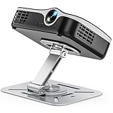 Jubor Desktop Projektorhalterung, 360° Drehbare Beamer Wandhalterung, Projektor Deckenhalterung mit 1/4 Gewinde Kompatibel mit den Meisten Projektor, Projektor Ständer für Heimkino, Spielzimmer, Büro