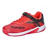 Kempa Wing 2.0 Junior Handballschuhe, Sportschuhe, Turnschuhe, schwarz/rot, 36 EU