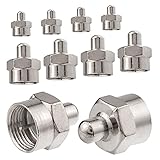 10x F-Abschlusswiderstand 75 Ohm F-Kupplung SAT HB-Digital F-Stecker Endwiderstand zum Abschluss an F-Buchse Multischalter, LNB, Tuner, Dosen