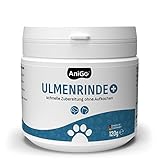 AniGo Ulmenrinde Plus - OHNE Aufkochen für Hunde & Katzen, Stark Schleimend, Naturrein in Premiumqualität, Bessere Verdauung und Darmflora, Ulmenrinde zur Darmsanierung, Slippery Elm Bark 120g