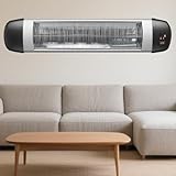 Mursche Heizstrahler Terrasse Infrarotheizung - 2500W Infrarot Strahler Outdoor mit Fernbedienung Elektrisch Bad Wärmestrahler Wandmontage