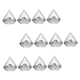 SOIMISS 12 Stück Teiliges Kreative Transparente Diamant Süßigkeiten Geschenkdosen Langlebige Aufbewahrungsbox für Hochzeiten Geburtstagsfeiern und Andere Anlässe
