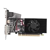 Raiveug GT730 4GB GDDR3 128 -Bit -Grafikkarte mit Cooling Lüfter PCIE 2.0 16x Gaming -Grafikkarte für 10 11 für Linux