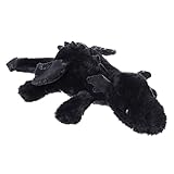 Apricot Lamb – Kuscheltier liegender Drache 35cm – Drache Plüschtier Plüsch Spielzeug weich&waschbar Geschenk für Kinder Baby Mädchen Junge(Farbe: Schwarz)