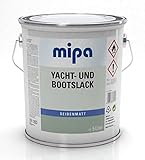 MIPA Yacht- und Bootslack transparent / seidenmatt 5 Liter / Schiffslack Holzlack Klarlack