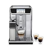 De'Longhi PrimaDonna Elite Experience ECAM 656.85.MS Kaffeevollautomat mit LatteCrema Milchsystem, Cappuccino, 4,3 Zoll Farbdisplay, App-Steuerung, Trinkschokoladenfunktion, Edelstahlfront, silber