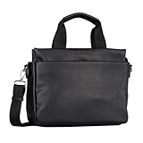 TOM TAILOR Rella Damen Shopper Umhängetasche Reißverschluss Mittelgroß Schwarz