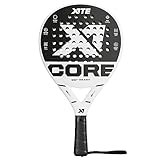 X1TE Padel Racket Core Weiß - Leichter 360 Gramm Padelschläger, Runde Form, Padel Tennis Schläger, Geeignet für alle Spielstärken