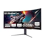 LG Electronics 45GS96QB-B.AEU Curved UltraGear OLED Gaming Monitor 45', 3440 x 1440, 21:9, 0,03 ms GtG, 240 Hz, 98% DCI-P3, HDR400 TRUE BLACK, NVIDIA G-Sync Compatible, AMD FreeSync Pre. Pro - Schwarz
