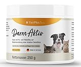 TierPlus Darm Aktiv Pulver für Hunde & Katzen, Probiotika & Präbiotika für eine gesunde Darmflora- Nach Durchfall, Wurmkur, Antibiotika & Magen- Darm