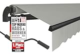 empasa manuelle Gelenkarmmarkise Markise 'Start' Sonnenmarkise Sonnenschutz Alu/Polyester komplett vormontiert, in verschiedenen Größen und Farben