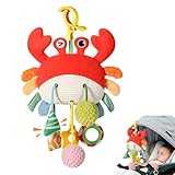 Regerly Baby Kinderwagen Spielzeug, 1 Stück Baby Pram Toy Kinderwagen-Spielzeug für Babys Neugeborenes Autositz-Spielzeug Hängende Plüschtiere für Autositz Babybett Kinderwagen