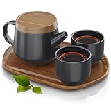 Arendo - Teeservice Set, Keramik Teekannen Set, Teekanne...