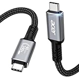 acer USB 4 Kabel für Thunderbolt 4/3, 8K HDR Video Dispaly/40Gbps Datenübertragung/240W PD Aufladung, USB C auf USBC Kabel für iPhone 15 16 17,Macbook,iPad,iMac,Studio Dispaly,SSD,eGpu,Dock usw.-1m