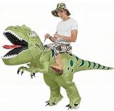 FXICH Aufblasbare Dion Kostüme Aufblasbare Dinosaurier Kostüm Erwachsene dinosaur Anzug Karneval Party Dino Kostüm Männer Frauen ((150cm-190cm)