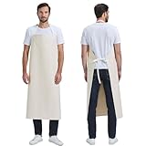 Nanxson Herren wasserdicht Schürze Dick Gummischürze verstellbare Arbeitsschürze Metzgerschürze