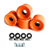 Zktfyshk Rollschuh-Skateboards, Rollen, Longboards, Cruiser mit Kugellagern, für Street Cruisings, Teil-Longboards, 4 Stück