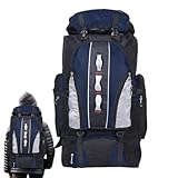 Camping-Rucksack, Wanderrucksack, Outdoor-Abenteuerrucksack, leichter Camping- und Rucksackrucksack, 100 l Multi-Pocket-Campingrucksack, Reise-Wanderrucksack, Tagesrucksack für den Außenbereich