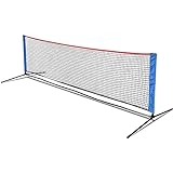KAIDIDA Tennisnetz, faltbares Badminton-Volleyballnetz, Pickleball-Netz, leicht zu tragen, geeignet für den Innen- und Außenbereich, höhenverstellbar 91-160 cm, größe 300x73cm,mit Tragetasche