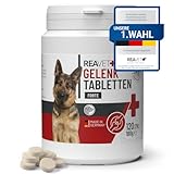 ReaVET Gelenktabletten Hund I 120 Stück für 8 Monate I Gelenke Tabletten für Hunde mit Grünlippmuschel I nach behandelter Arthrose, Arthritis Gelenktabletten Hund