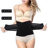 Thoquene Bauchgurt Nach Op Geburt, 112CM Postpartum Belly Wrap, Rückbildungsgürtel Schwarz