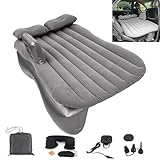Icelus Auto Matratze SUV Luftmatratze with Luftpumpe 140 * 89 * 15 cm Aufblasbare Camping Kombi Luftbett für Auto Rücksitz Dickere Kofferraum Matratze Bett für Camping Outdoor Traveling