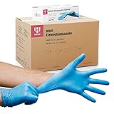 HARD Einweghandschuhe Blau 1000 Stk - XXL | Nitrilhandschuhe | Handschuh | Puderfrei & Latexfrei | Einmalhandschuhe | Black gloves | Untersuchungshandschuhe | 1000 Stück/Box- Größe XXL - Blau