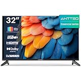 Antteq E32-AH1Q1L Essencial Series Fernseher 32 Zoll (81 cm) LED TV,HD,Triple Tuner(DVB-T2/S2/C),Hotelmodus,2024