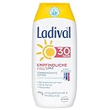 Ladival Empfindliche Haut Plus Sonnenschutz Lotion LSF Parfümfreie Sonnenlotion ohne Farb und Konservierungsstoffe wasserfest ml, Lichtschutzfaktor 30, 200 ml