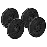 vhbw 4x Aktivkohlefilter Ersatz für Respekta MIZ0031 für Dunstabzugshaube - 17,5 cm
