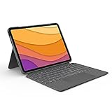 Logitech Combo Touch iPad Air (4. und 5. Gen - 2020, 2022) Keyboard Case, UK/US QWERTY-Layout - Grau