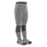 LaLoona Baby Krabbelstrumpfhose mit ABS Sohle - elastische Kinderstrumpfhose mit Anti Rutsch Noppen - OEKO-TEX® Standard 100 geprüft - Streifen/Grau - 86-92