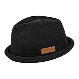 CHILLOUTS quetschbarer Verstellbarer Sommerhut - Pork Pie Tocoa Hat - Herren schwarz L-XL