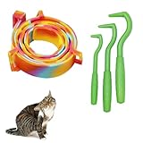 Cutiolly Flohschutz Halsband für Hunde,Zeckenschutz für Hunde,Zeckenhalsband für Katzen,Flohhalsband für Katze,Zeckenhalsband Flohhalsband gegen Zecken Flöhe,Wasserdicht und Verstellbar