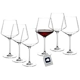 LEONARDO HOME Burgundergläser PUCCINI (6er Set) • Kratzfeste Rotweingläser (730 ml) • Spülmaschinenfest & Langlebig • Zeitlose Gläser für Rotwein • Modernes Design • Burgunder-Glas Puccini • 069555