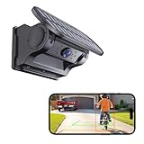Solar Magnetische Kabellose Rückfahrkamera, 9600mAh Batterie, Magnetische 1080P HD Rückfahrkamera für LKW/Wohnwagen/Anhänger, DVR Aufzeichnung IP67 Wasserdicht, Nachtsicht, Keine Bohrung