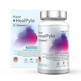 Pylopass gegen Helicobacter pylori Lactobacillus Probiotic HealPylo®400mg pro Tag -60 Kapseln -Bei Sodbrennen, Säurereflux, Magenbeschwerden verursacht durch -Made in Germany