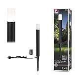 Paulmann 94385 LED Außenleuchte Pollerleuchte Flarea IP65 400mm incl. 1x3,1 Watt Schwarz Außenlampe Aluminium 3000 K