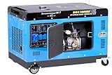 Pro-Lift-Werkzeuge Silent Diesel Stromaggregat 230V Elektrostarter 10kVA Stromerzeuger Notstromaggregat - 2860