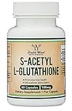 DW Glutathion Nahrungsergänzungsmittel | 60 S-Acetyl L-Glutathion Kapseln – 100mg pro Portion | Antioxidantische Glutathion Kapseln | Gentechnik- und Glutenfrei