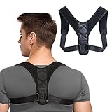 Gerader Rücken Geradehalter, Haltungskorrektur Rücken Damen und Herren, Rückenstützgürtel, Rückengurt für Schultergurt Haltungskorrektur, Nacken Schulter Korrektur, Haltungstrainer, Posture Corrector