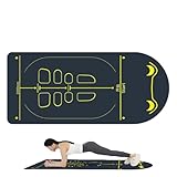 Bauchmuskel-Roller-Matte, Trainingsgerät, rutschfest, lange, dicke Schalldämmung, Kissen für Bauchmuskeln, Pilates, Springen, Yoga, Zuhause