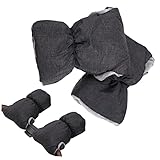 ifundom 4 Paare Handschuhe Einkaufswagen Handwärmer Kinderwagen Fäustlinge kinderwagen griffbezug kinderwagenhandschuh Winterkinderwagenfäustlinge Handwärmer für Kinderwagen warm halten