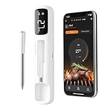 Inkbird INT-11I-B Mini Fleischthermometer Kabelloses, LCD-Display Grillthermometer, Bluetooth 5.4 mit 305m Reichweite, IP67 Wasserdicht Bratenthermometer für Backofen Grill Smoker Airfryer Ofen