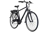 Adore E-Trekking Bike Herren Marseille 28'' Pedelec schwarz 24 Gang E-Bike 250 Watt Li-Ion 37V/13 Ah