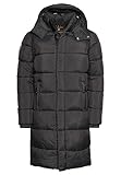 Superdry Herren Ripstop Longline Puffer Jacket Jacke, Schwarz Raster, M