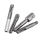 HWGING 1 8 auf 1 4 Adapter Sechskant 10×7×2 Plus Schaft auf 1 4 Sechskant-Steckschlüssel-Adapter und 1 4 3 8 1 2 Bohrer-Verlängerungsstecker Powerbuilt Spline-Steckschlüsselsatz