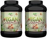 Zec+ Nutrition LADIES Vegan Connection – Pekannuss Karamell, 1000 g veganes Proteinpulver für Frauen als Eiweiß-Shake für Fitness & Sport, enthält Reisprotein und Sojaprotein-Isolat, Made in Germany