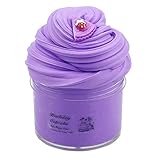 BOSSETY Slime Fluffy,70ml Lila Fruchtschleim 50g,Schleim-Partygeschenke für Kinder,Sensorisches Schleim Spielzeug und EIN Halloween-Geburtstagsgeschenk für Mädchen und Jungen im Alter von 8–12 Jahren